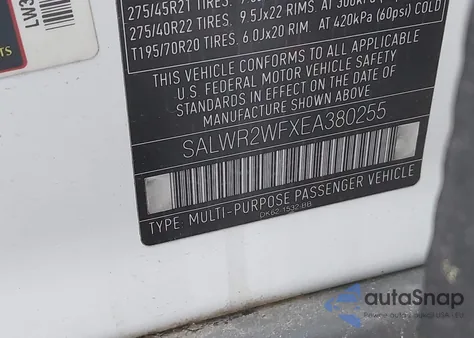 2014 Land Rover Range Rover Sport 3.0L V6 Supercharged Hse z USA, uszkodzony, nr VIN SALWR2WFXEA380255